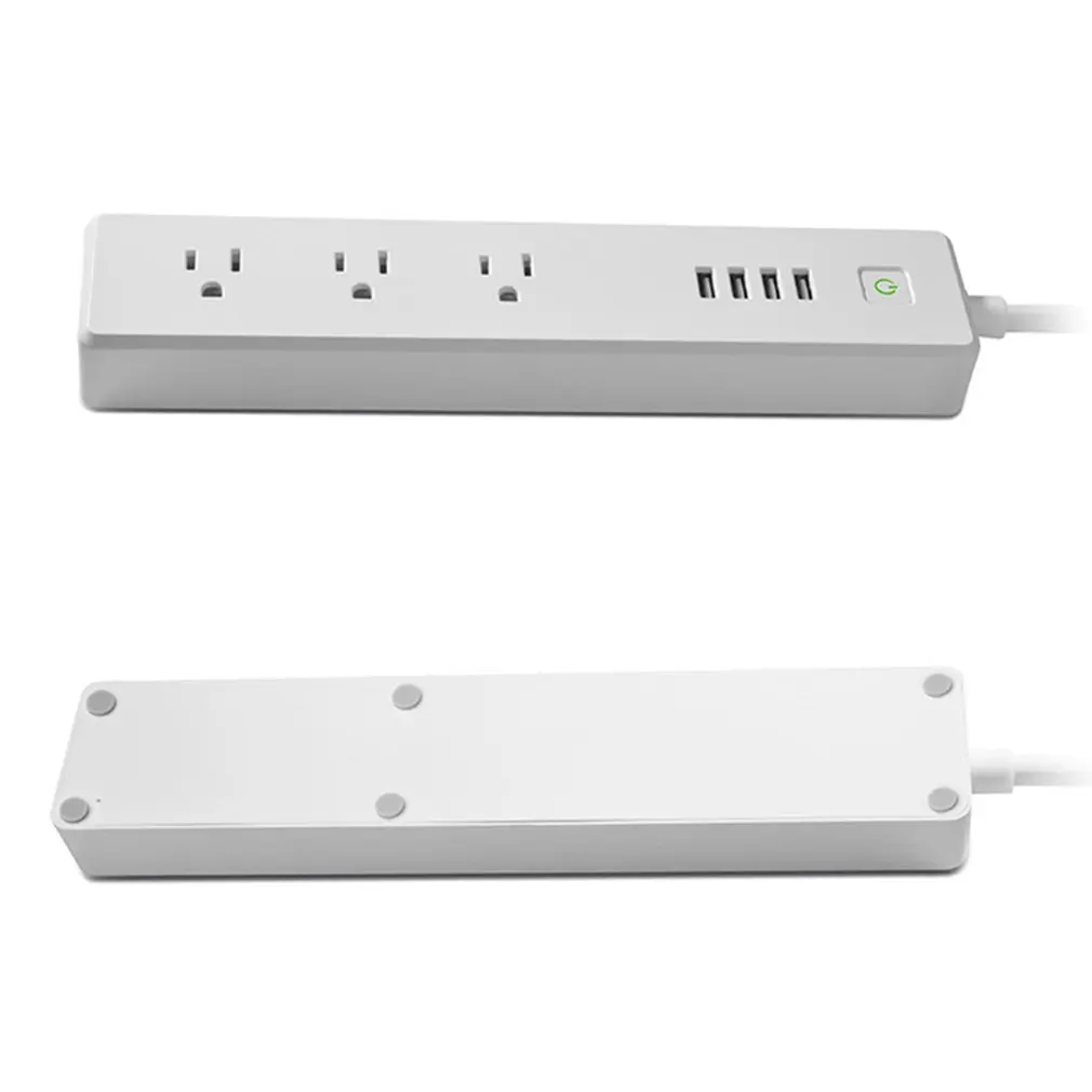Умная розетка Smart Switch Wifi болт-заглушка отверстий синхронизации двигателя 1,8 м 3/4-порты голосовое интеллектуальное управление беспроводной выход пульт дистанционного управления розетка