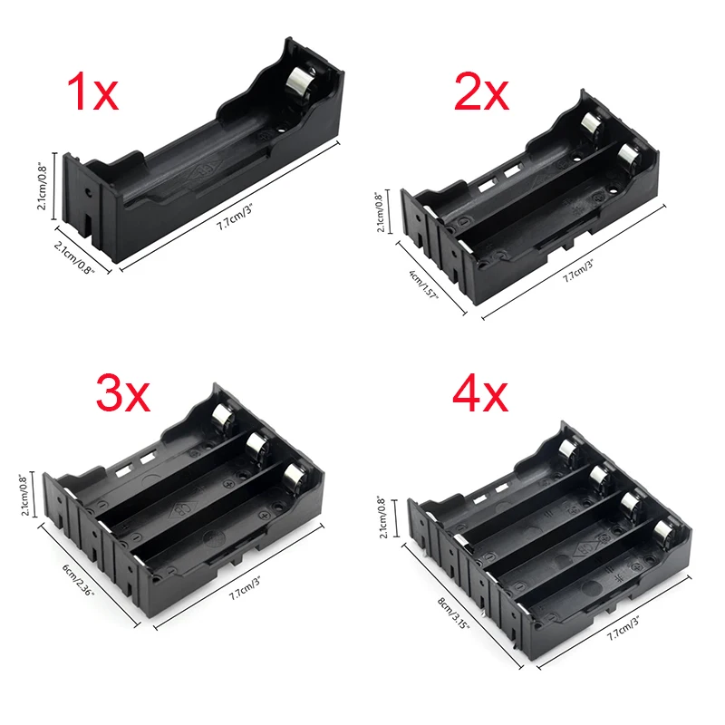 Новый DIY ABS 18650 чехол для внешнего аккумулятора s 1X 2X 3X 4X Держатель батареи ящик
