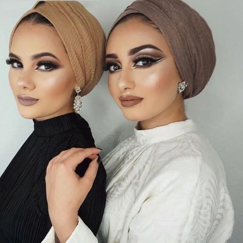 뜨거운 판매 이슬람 crinkle hijab 스카프 부드러운 면화 이슬람 머리 스카프 숙녀 shawls headwrap 아프리카 머..