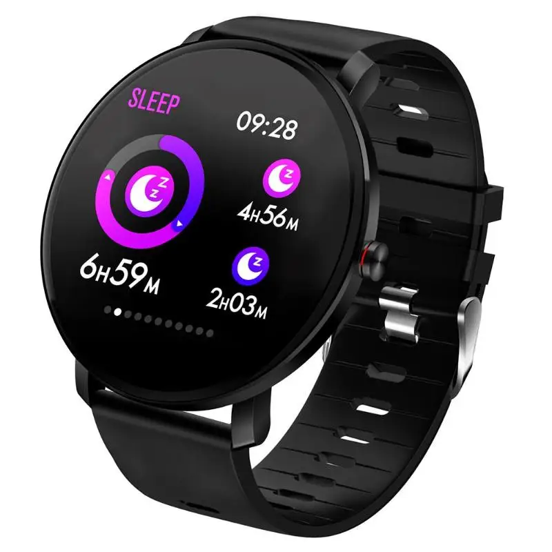 K9 IP68 Waterproof Heart Rate Blood Pressure Monitor Call Reminder Smart Band Standard 20mm Easy-To-Replace Strap Calories