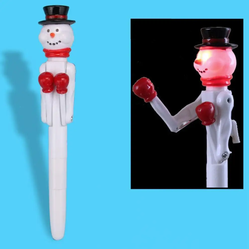 Светящаяся Рождественская елка Санта Снеговик Шариковая ручка для бокса канцелярские принадлежности Школьные вечерние принадлежности для декомпрессии Рождественская игрушка Gi W5Y4