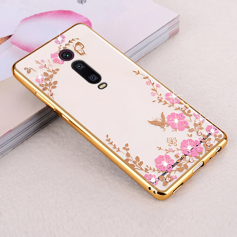 Etui, coque, чехол, чехол для Xiao mi Red mi K20 Pro mi 9 T 9 T Pro mi 9 T Прозрачный задний мягкий силиконовый чехол для телефона - Цвет: gold