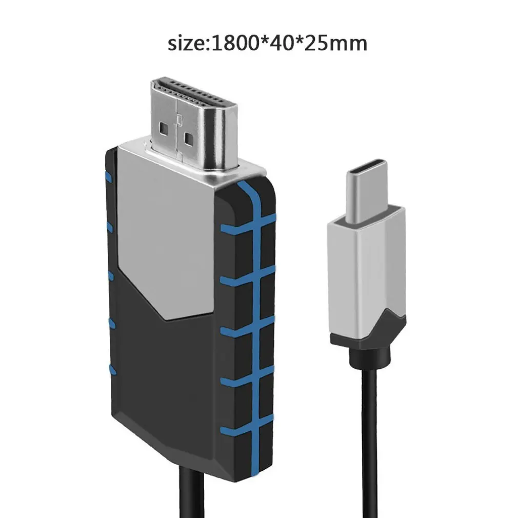 USB-C type-C к HDMI HDTV Кабель-адаптер для samsung S10 S9 для Note 9 Macbook играть и играть с интеллектуальным чипом
