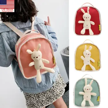 

Kids Baby Rabbit Backpack Cartoon Animal Bag Children Girls Boys Soft School Bag
