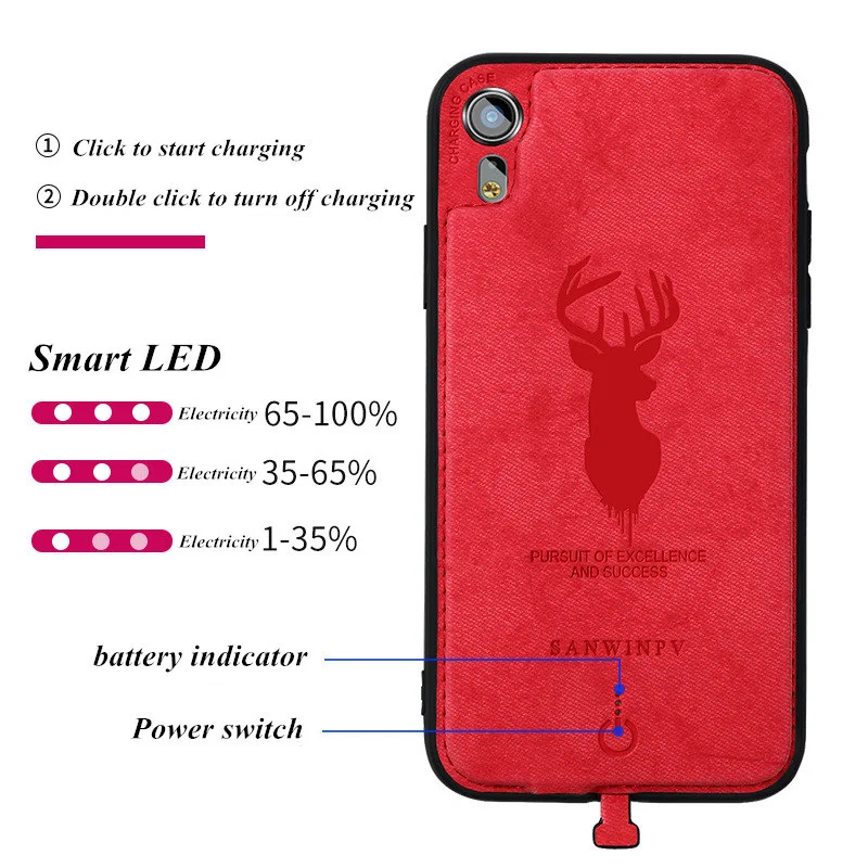 Deer-graphic-For-iPhone-XS-Portable-Power-Bank-Cover-For-iPhone-X-Battery-Charger-Case-4000mAh (4)