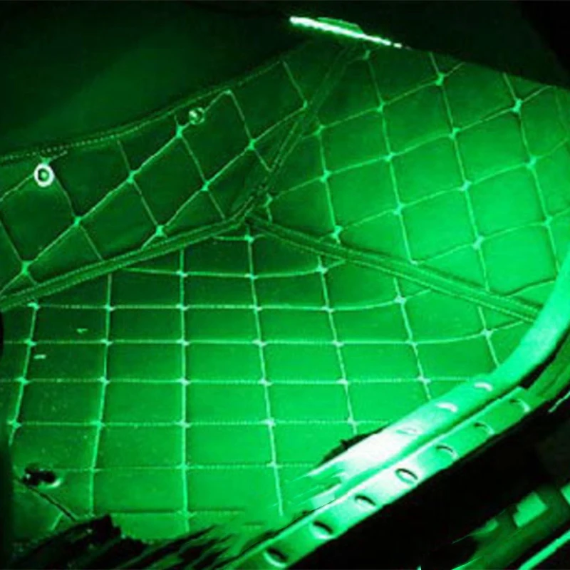 Автомобильные светодиодные красочные лампы для внутренней атмосферы 12Smd, четыре звуковых пульта дистанционного управления, автомобильное освещение в ногах Rbg Atmosph