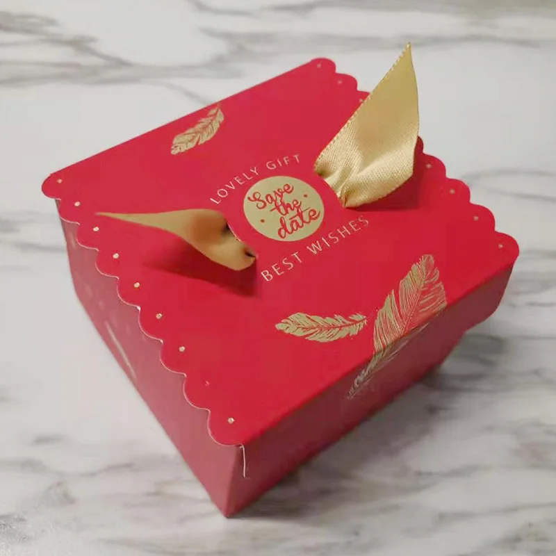 Новая разноцветная Свадебная коробка для конфет Подарочная сумка свадебные