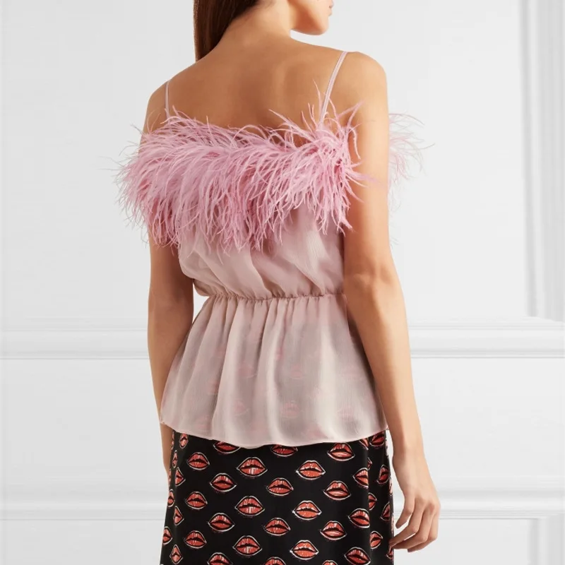 Оптовая продажа 10 метров серебристо серого цвета для обрезки страусовых перьев