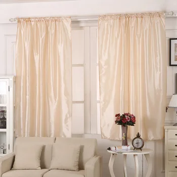 

European Blackout Curtains For window Solid Color Short Blackout Curtains for Bedroom Living room Kitchen Balcony Blinds LC