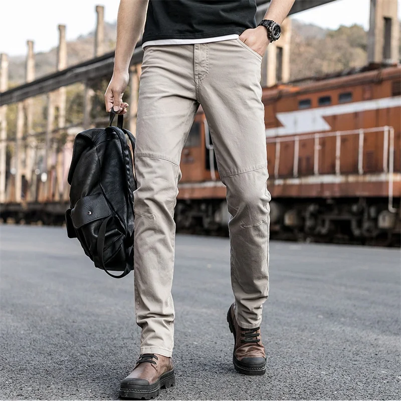 Men Casual Pants 2022 Men Cargo Pants Work Wear Combat Safety Full