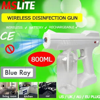 

novedades 2020 atomizing fog machine nano sanitizer disinfection spray wireless battery gun air purifier home car steam gun