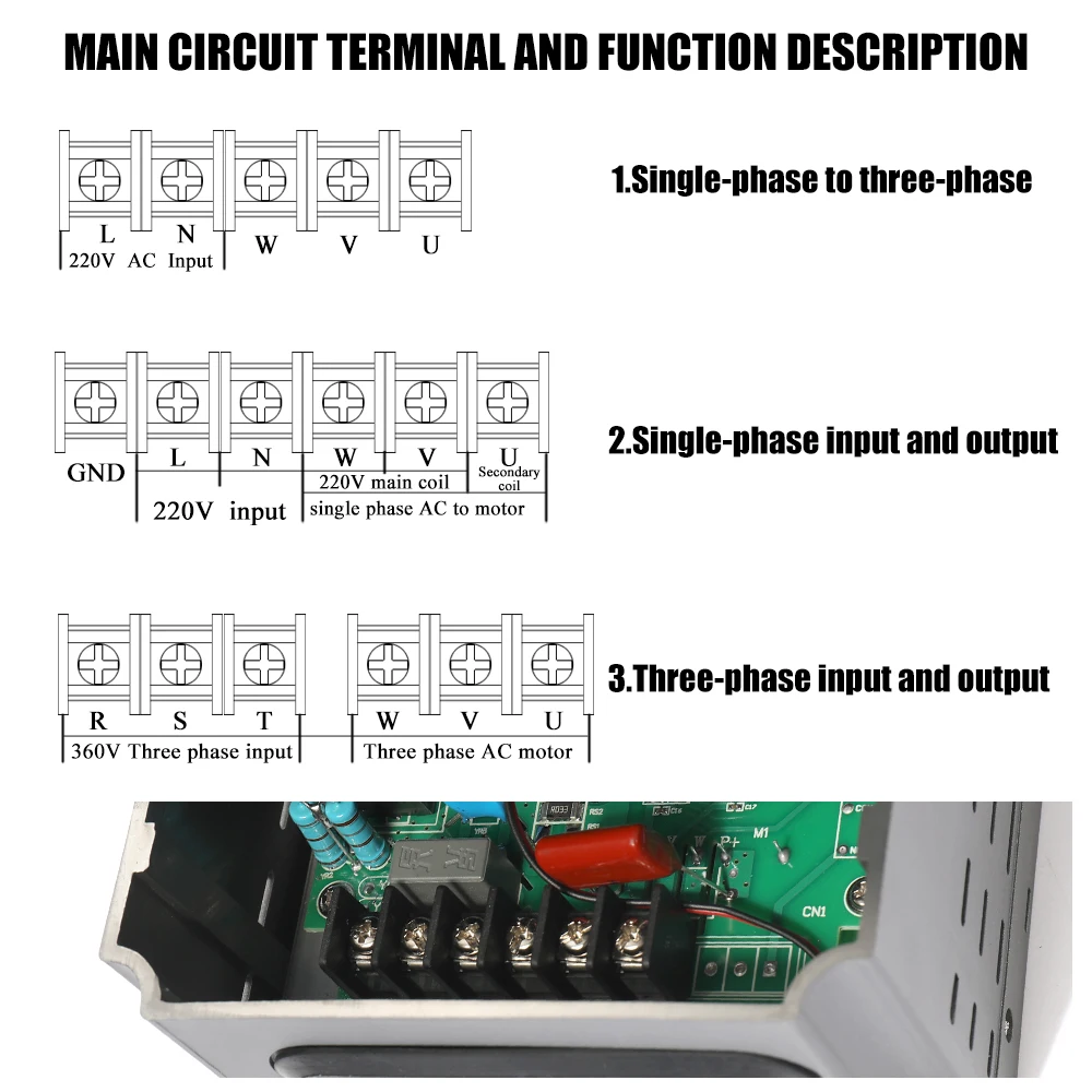 

Hot New AT1-2200S VFD Frequency Speed Controller 2.2KW 12A 220V AC Motor Drive Single-Phase In Three-Phase Out Variable Inverter
