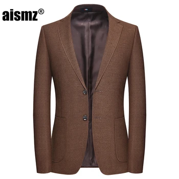 

Aismz Slim Fit Men Blazer Masculino Hombre Business Casual Stylish Spring Autumn Winter Mens Jacket Blaser sobretudo Masculino
