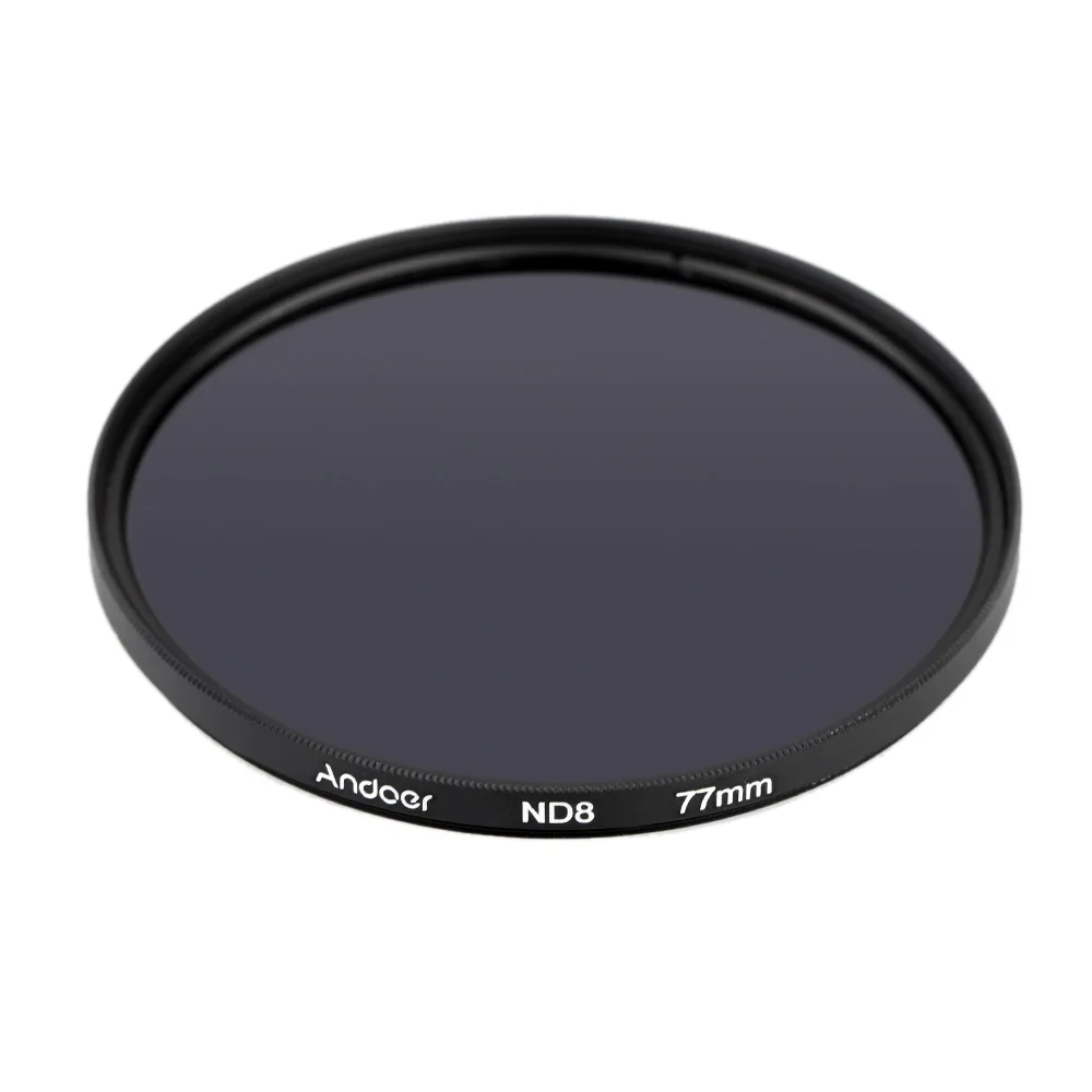Andoer 77 мм UV+ CPL+ ND8 круговой фильтр комплект круговой поляризатор фильтр ND8 фильтр нейтральной плотности для Nikon Canon sony DSLR камеры