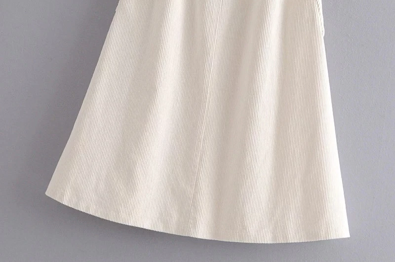 Увядшая английская Офисная женская простая винтажная Вельветовая юбка-трапеция с высокой талией, Женская Длинная Юбка faldas mujer moda