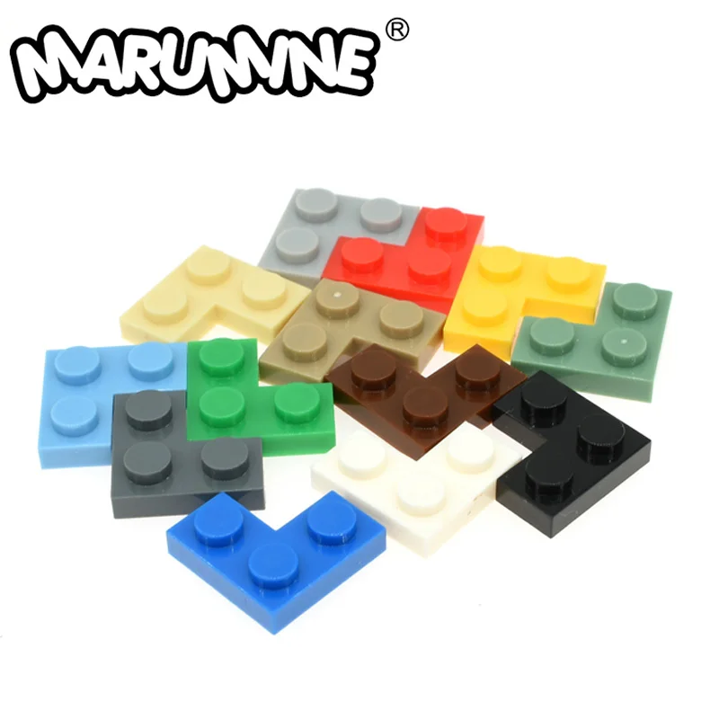 MARUMINE DIY блоки 2x2 угловая пластина 300 шт. творческие игрушки MOC 2420 совместимые