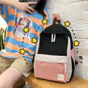 

2020 Fashion Women Korean Simple Backpack Stachels Travel Bagpack Rucksack Backpack Women School Bag For Teenage Girl