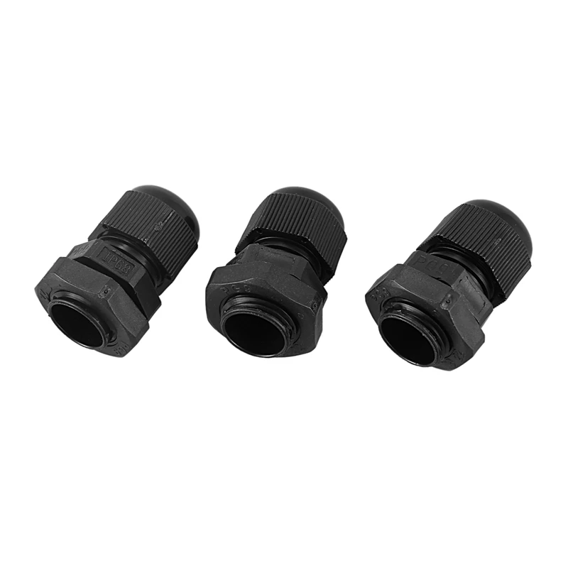 Top-66Pcs пластиковый водонепроницаемый соединитель сальника черный-30 шт. Pg7 для кабеля диаметром 4-7 мм и 36 шт. Pg9 для кабеля 4 мм-8 мм