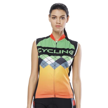 

Summer Perspiration Breathable Women Breathable Reflective Shirt Sleeveless Cycling Jersey Cycling Vvest