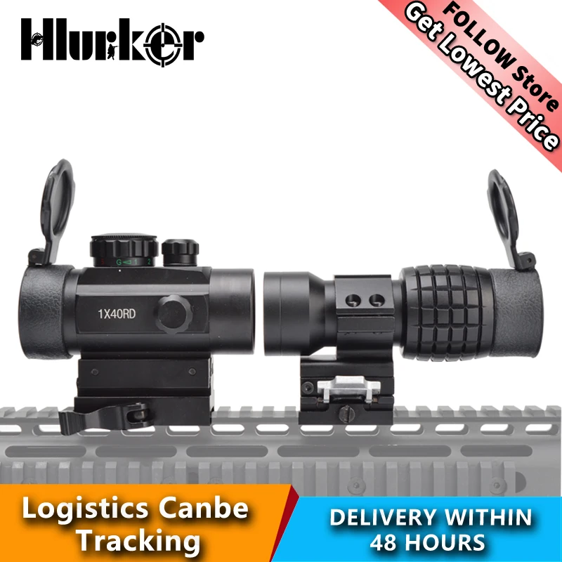 Military Airsoft Tactical 3x magnifier Riflescope 3X30mm Magnifying Scope Focus Adjusted With Flip Up Mount For Hunting CS Game