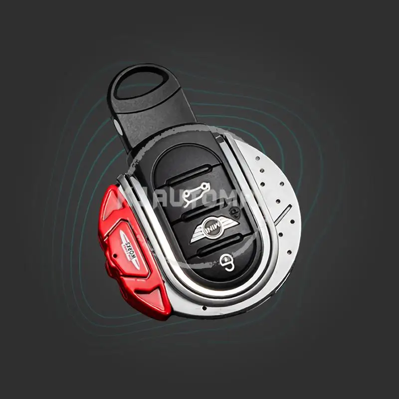 KJAUTOMAX красный JCW тормозной диск форма брелок оболочка Крышка F60 земляк умный ключ для MINI Cooper F55 F56 F57 F54 стайлинга автомобилей