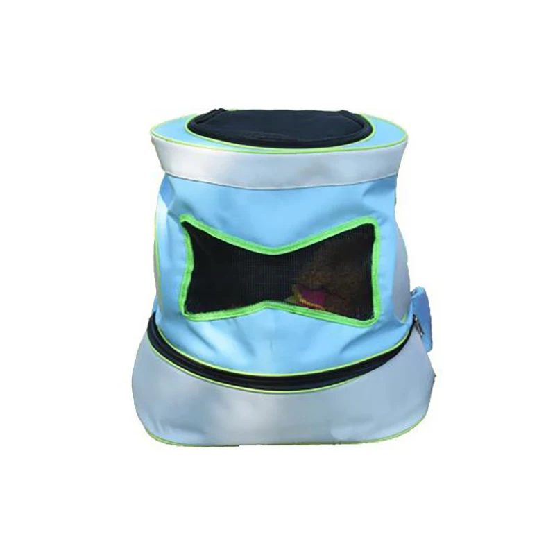 blue Pet рюкзак-переноска для собак сетки Портативный дышащие плечевые сумки с короткими ручками для маленькие собаки, кошки на открытом воздухе Товары для путешествий - Цвет: blue