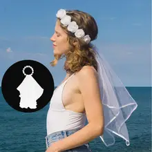 Вуаль Цветок ободки свадебные аксессуары для волос свадебный душ цветок Венок вуаль цветок головные уборы невесты