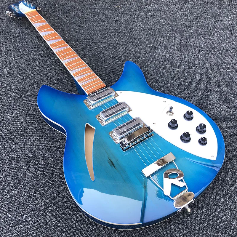 

2019 High quality 6 String Electric Guitar, Ricken 360 Electric Guitar,Blue Burst body with Rosewood fingerboard,free shipping