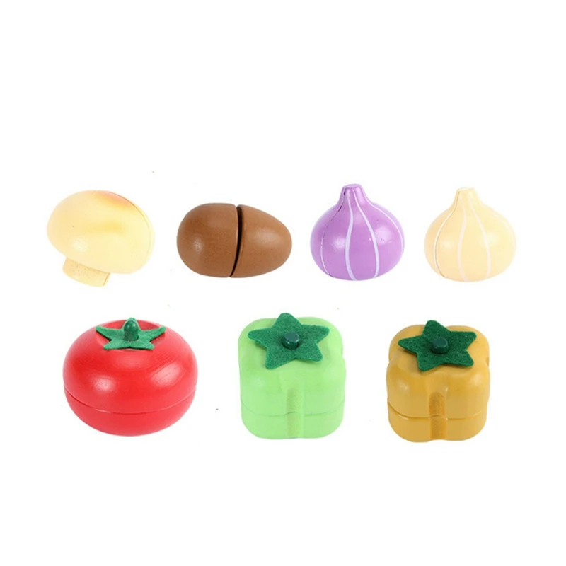 2 Set Children'S Magnetic Stimulation Chess Educational Toys Wooden Kitchen Toys Children'S Cutting Educational Food Toys, 1 Set
