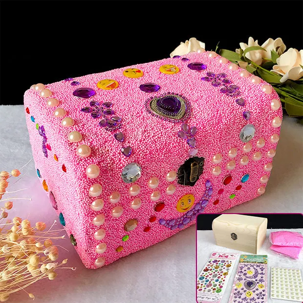 L-2 Детская hand-made из подручного материала сумка девушки твердые деревянные, для канцтоваров коробка пенал для карандашей Снежинка грязи палку дрель ящик для хранения - Цвет: L-2