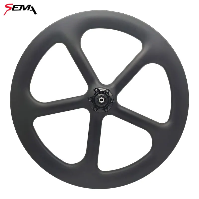 Карбоновые колеса SEMA 18inch355 пятиспицевая карбоновая колесная диск переднее колесо для птичьего велосипеда складной велосипед лучшее качество