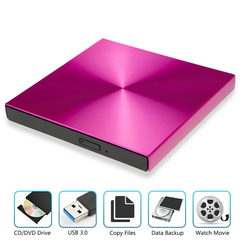 Внешний Usb 3,0 Cd Dvd Rom плеер оптический привод Dvd горелки ридер Dvd рекордер для Wind8/8,1/10/Mac