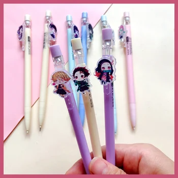 

1PCS Anime Demon Slayer Kimetsu No Yaiba Kamado Tanjirou Cute 0.5mm Mechanical Pencil Erasable Pen Gel Pen Kids Stationery Gift
