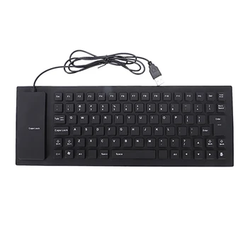 

Portable USB Keyboard Russian Version Flexible Water Resistant Soft Silicone Mini Gaming Keyboard for Tablet Computer Laptop PC