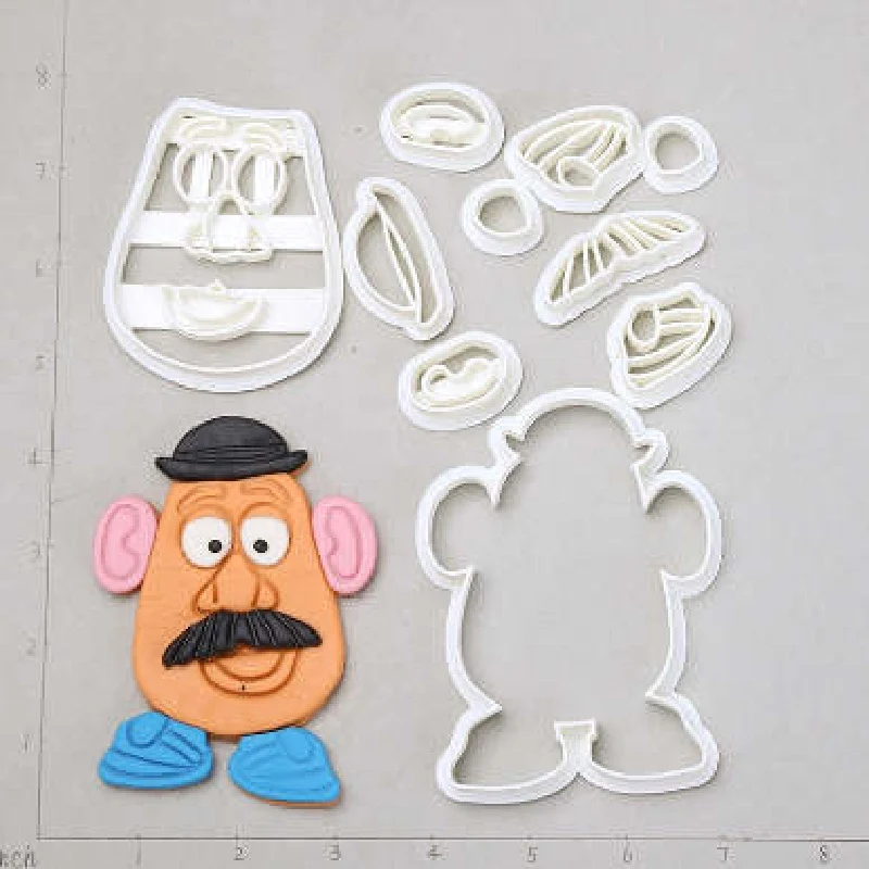 Игрушка из мультфильма голова картофеля древесный логотип Piggy Forky помадка резак