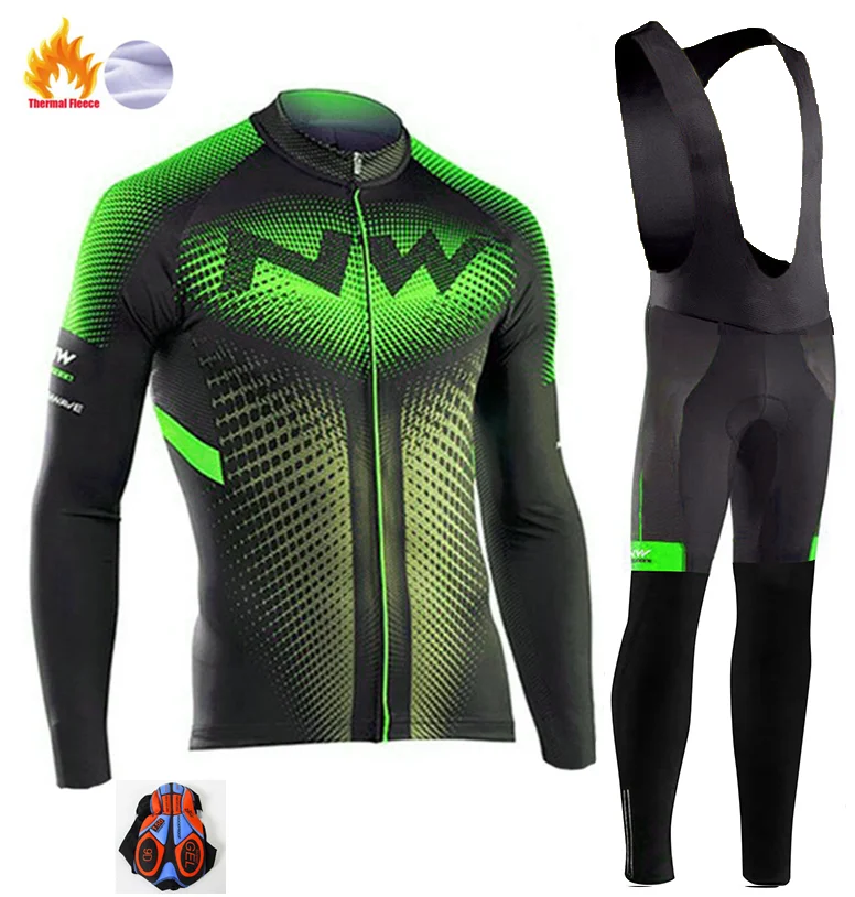 Northwave Pro Team Зимняя велосипедная Одежда дышащая Ropa Ciclismo с длинным рукавом MTB велосипедная одежда верхняя спортивная одежда - Цвет: 2