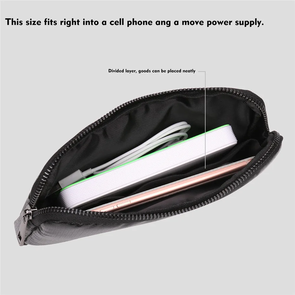 Fireproof Signal Blocking Bag GPS RFID Faraday Bag Shield Cage Pouch Wallet Protective Case for Privacy Protection Car Key