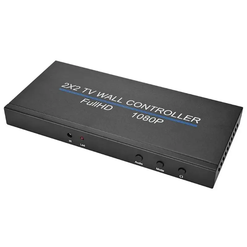 ALLOYSEED 4 канальный ТВ видео настенный контроллер 2x2 4x1 настенный Процессор HDMI 1080p ТВ контроллер для сращивания изображения Аудио Видео поставка