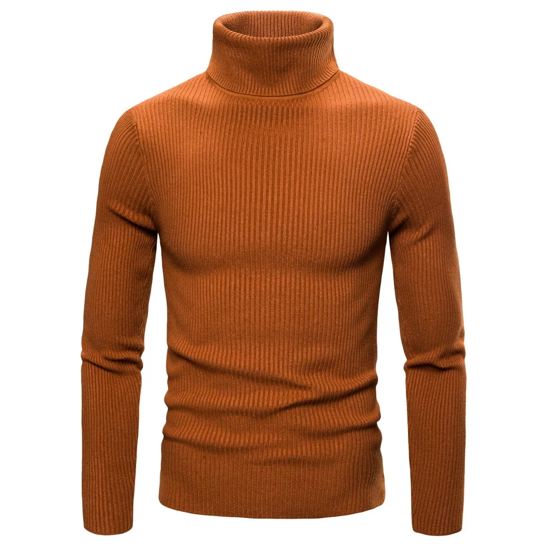 Men's High Neck Knit Sweater Solid Color Slim Multicolor High Quality Cotton Thicken Warm Winter Fashion Knit Pullover Men's High Neck Knit Sweater Solid Color Slim Multicolor High Quality Cotton Thicken Warm Winter Fashion Knit Pullover
