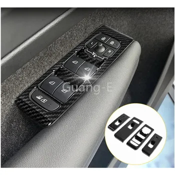 

Car Styling Cover Door Window Glass Inner Panel Armrest Lift Switch Button Trim Frame 4pcs For VOLVO XC40 2018 2019 2020