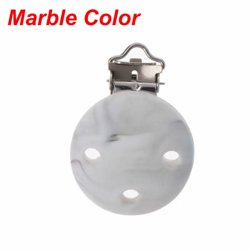 Marble Color Зажимы для соски, силиконовые клипсы для прорезывания зубов, детские игрушки грызунки, сделай сам, ювелирные изделия для кормления, аксессуары, держатель для соски, застежки для сосков, игрушки - Цвет: Marble Color