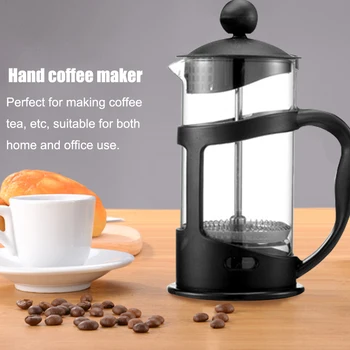 

350 600 1000ml Coffee Maker, Manual Coffee Machine, French Filter Coffee Maker Transparent Glass Tea Coffee Filter Teapot