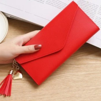

LKEEP 2020 New Fashion Women Wallets Leather Hasp Wallet Women's Long Design Purse Clutch Women Lady Wallet Cartera Mujer
