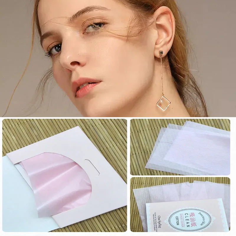 

100pcs/pack Tissue Papers Makeup Absorb Blotting Facial Cleanser Cleansing Oil Absorbing Face Paper Face Tools Cleaning Cloths