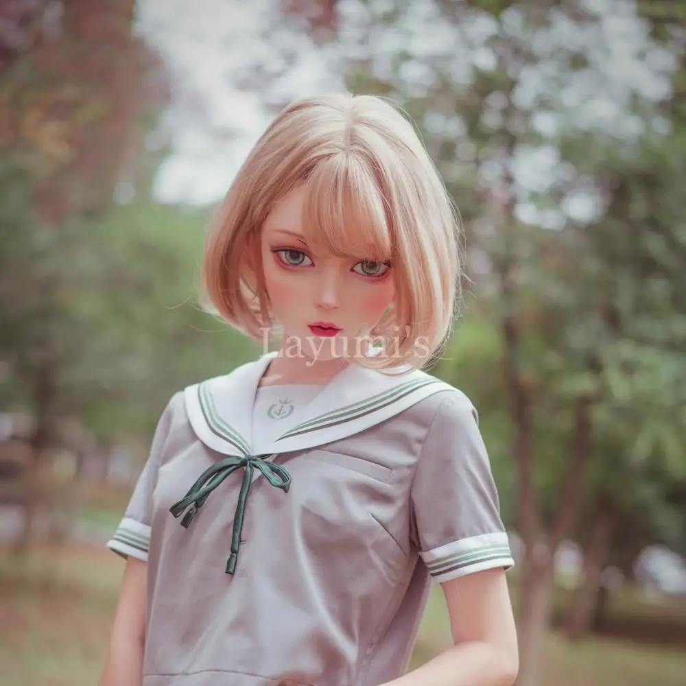 Dollkii маска 02), костюм на Хэллоуин для девочки, Реалистичная силиконовая маска Косплэй Японский комикс Аниме Kigurumi маска BJD резиновые секс куклы