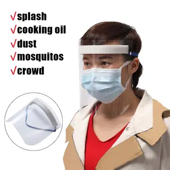 

Protective Mask Transparent Face Shield Mask Dust-Proof Oil-Proof Anti-Splash Face Protection Mask