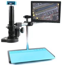 FHD 36MP электронный цифровой микроскоп камера HDMI USB цифровой микроскоп Boom shannd 180X/300X зум C-mount объектив 144 светодиодный светильник