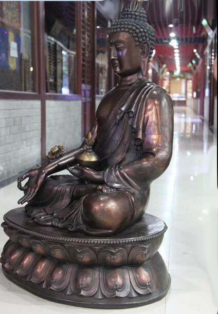 Бронзовая Медь три царства Guan Ping Zhou Cang Guan Gong Гуань Ю воин набор