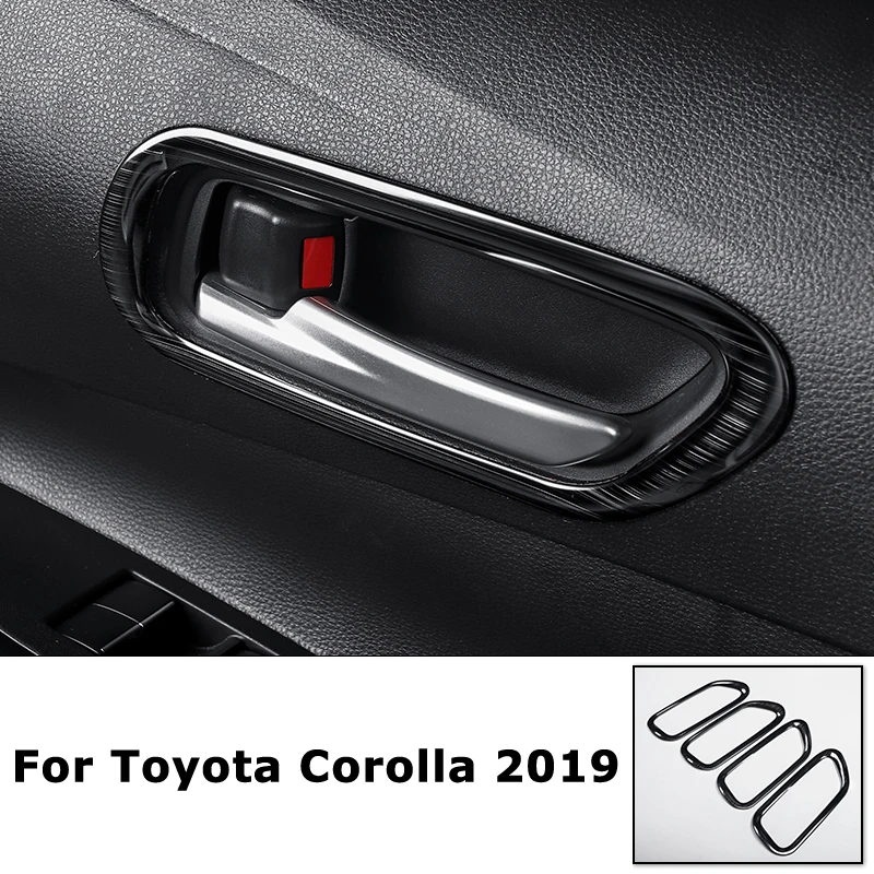 Для Toyota Corolla хэтчбек аксессуары ABS матовая внутренняя дверная ручка чаши Крышки Формовочная отделка рамы авто Стайлинг запчасти - Название цвета: 1