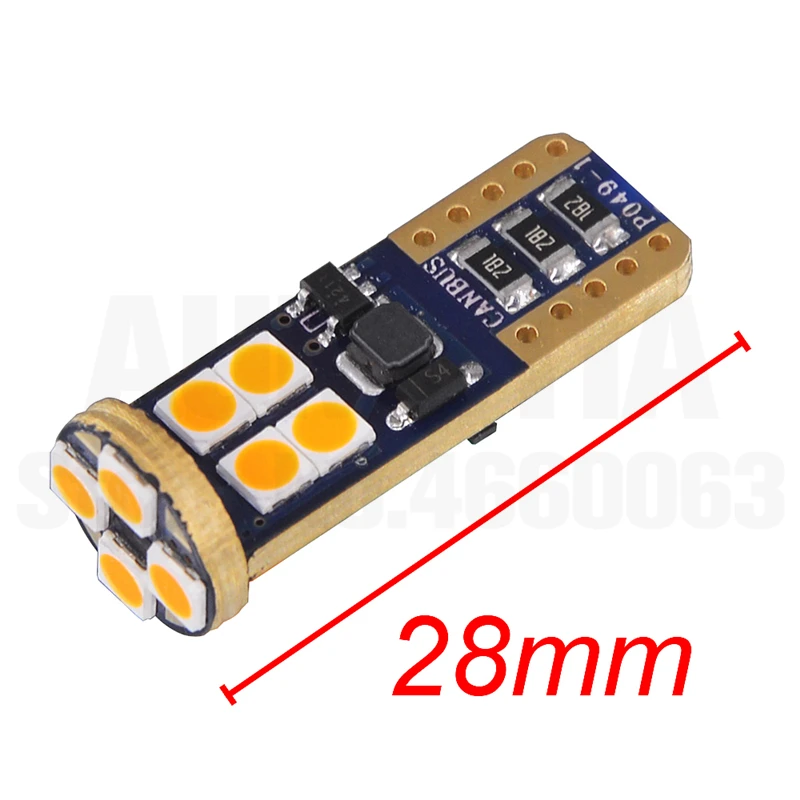 50x автомобиль T10 светодиодный 194 W5W 12 Светодиодный 501 3030 SMD автоматического включения боковой номерной знак светильник лампа габаритного огня 300lm